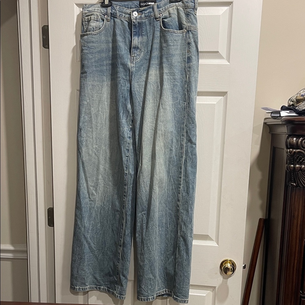 Fashion Nova Light Blue Denim Jeans